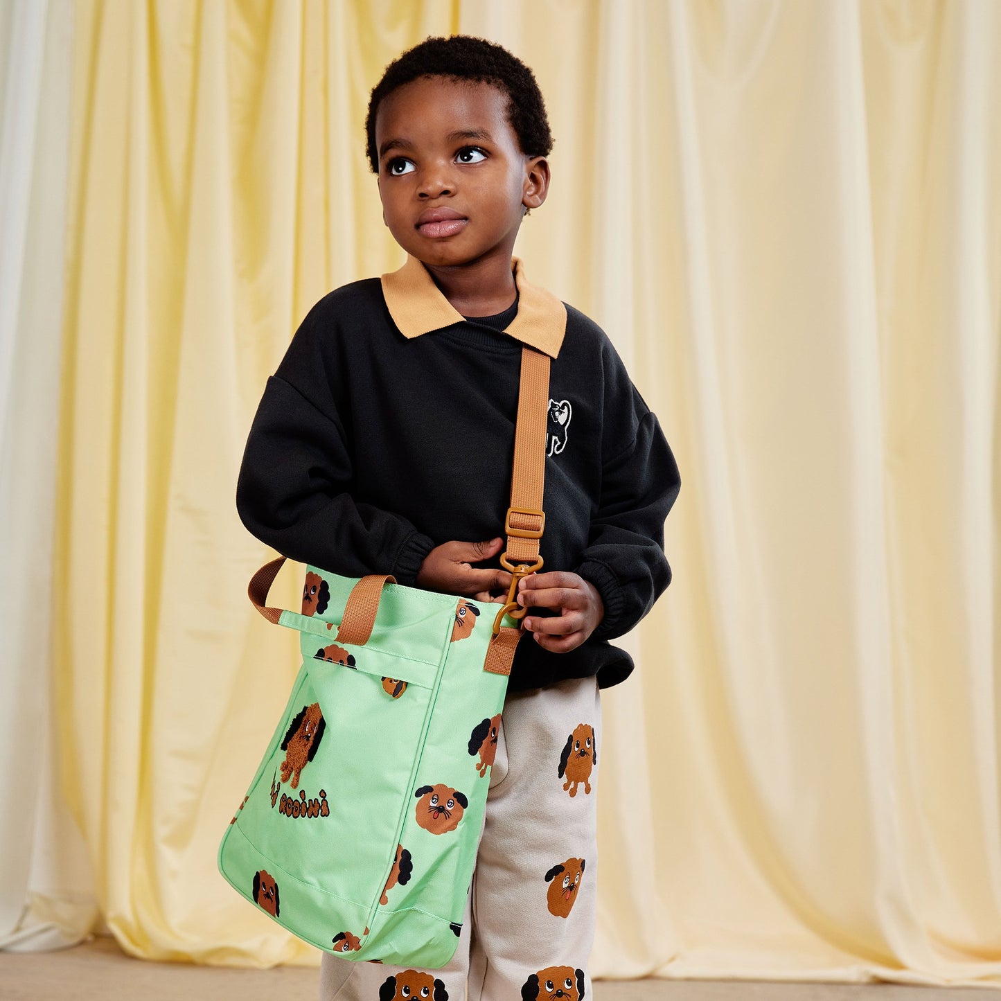 Mini Rodini Panther Patch Collar Sweatshirt