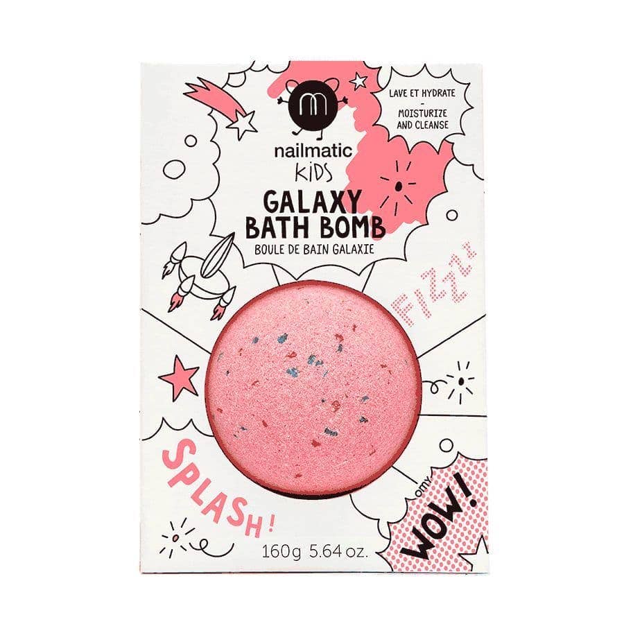 The Red Planet Bath Bomb, a colourful bath bomb for kids that fizzes and turns the water into a vibrant grenadine milky way, enriched with soothing ingredients.