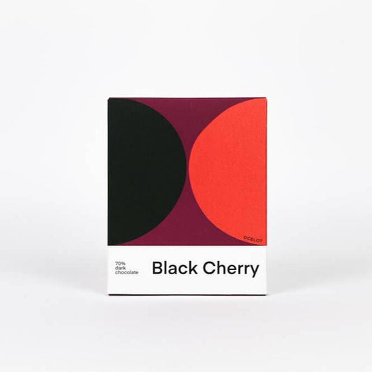 Ocelot Chocolate - Black Cherry - Organic 70% Dark Chocolate Bar