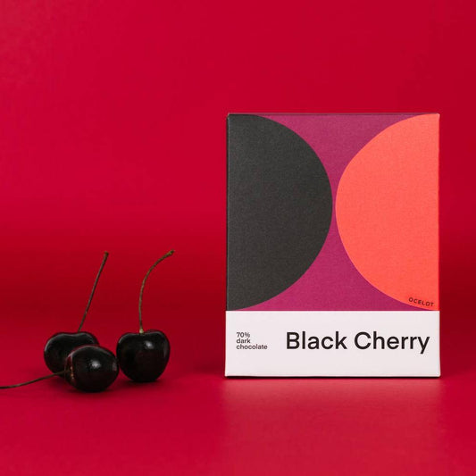 Ocelot Chocolate - Black Cherry - Organic 70% Dark Chocolate Bar