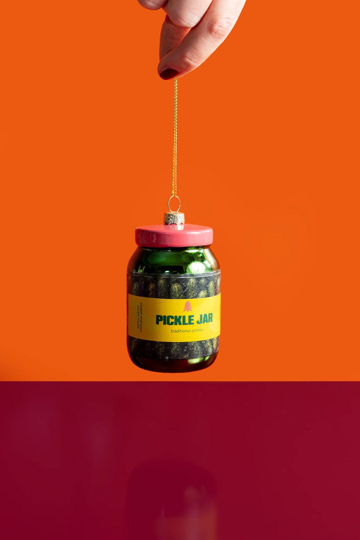 Pickle Jar Christmas Ornament
