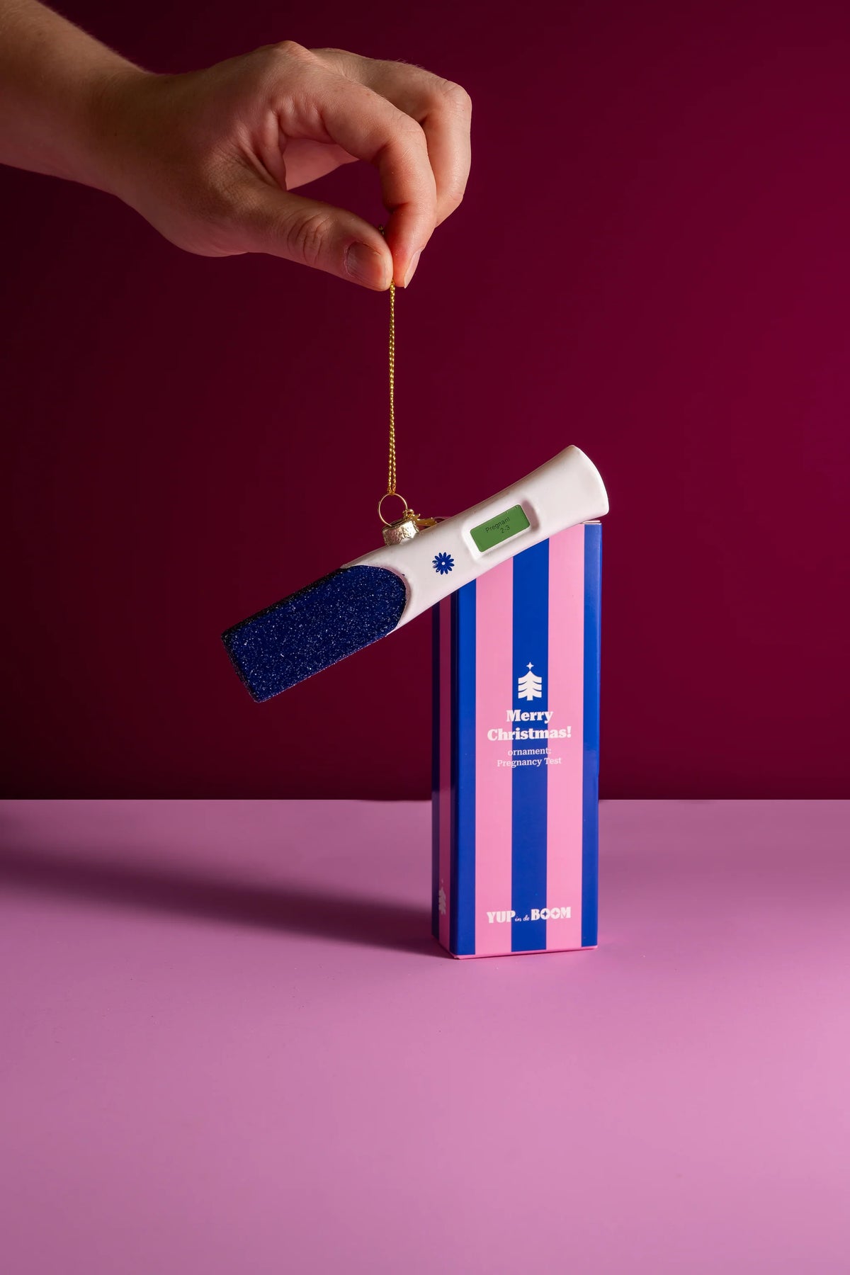 Pregnancy Test Christmas Ornament
