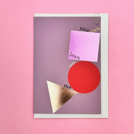 Pavilion Modern Geometric Double Foiled Friendship Greeting Card