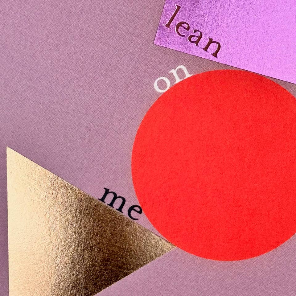Pavilion Modern Geometric Double Foiled Friendship Greeting Card