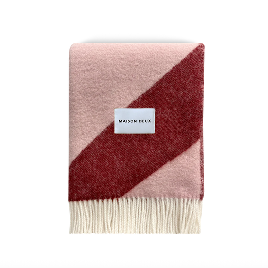Pink Bordo Swirl Blanket