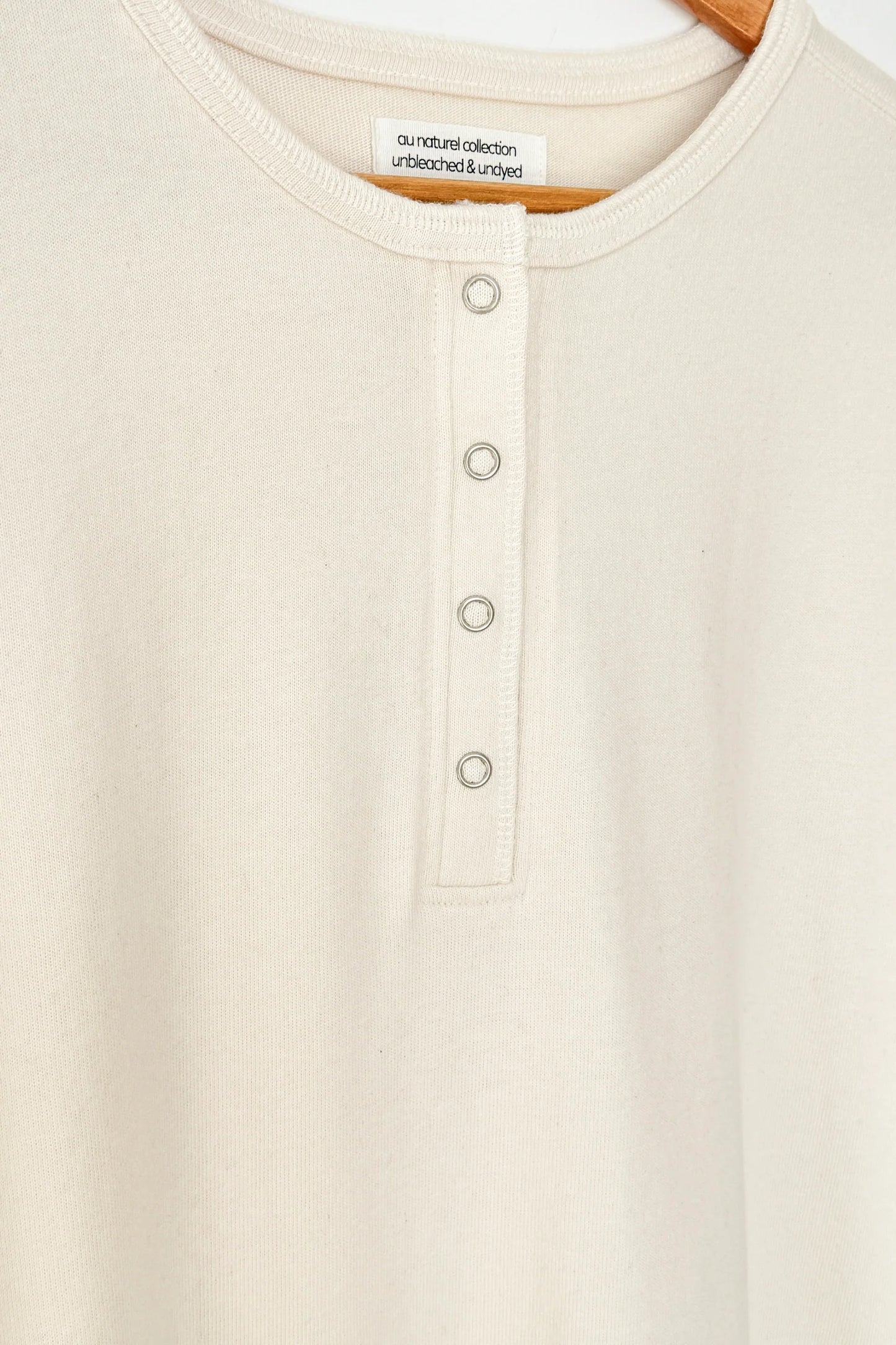 Le Bon Shoppe Naturel Soft Jersey Henley Dress