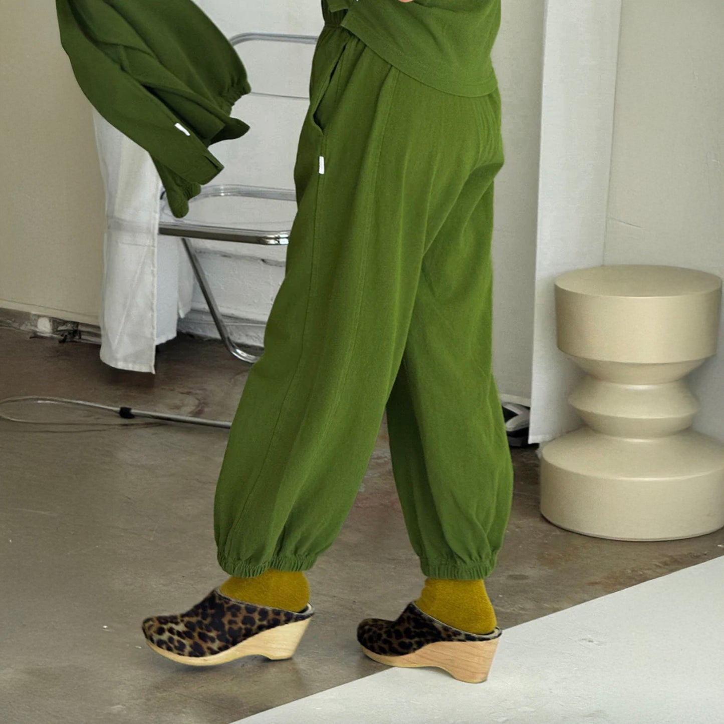 Le Bon Shoppe Collard Green Balloon Pants