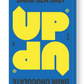 UP UP Dark Sea Salt Chocolate with blue packaging and branding
