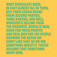Text on a yellow background about unethical cocoa buying practises and action towards change