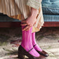Becksöndergaard Meadow Mauve Pink Crochia Cotta Sock