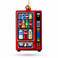 Soda Vending Machine Glass Christmas Ornament