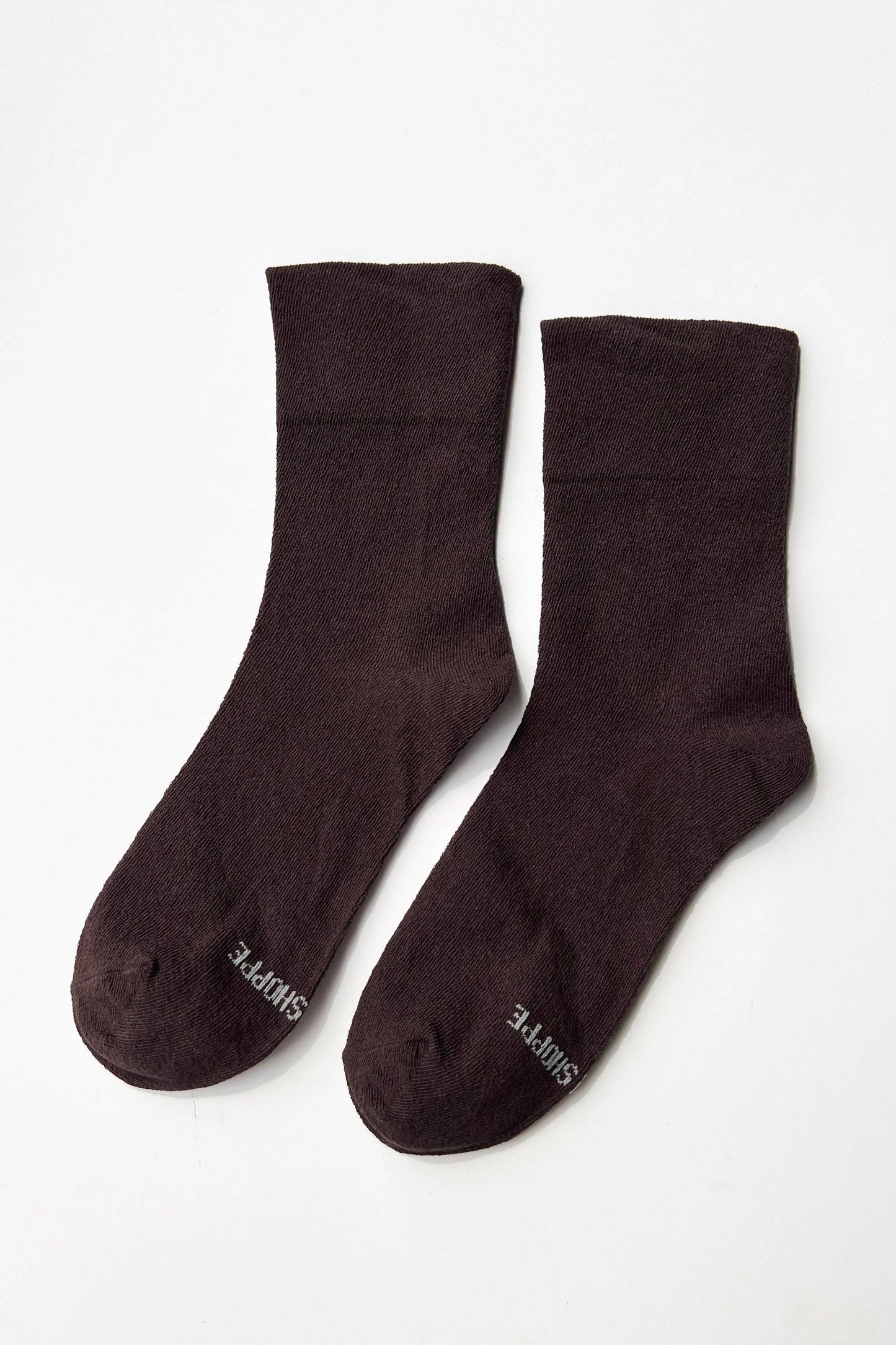 Le Bon Shoppe Dark Cacao Breezy Sneaker Socks