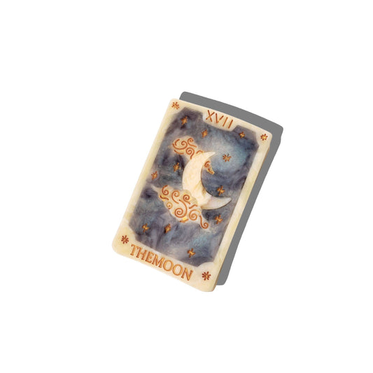 Moon Tarot Card Hand-Painted Claw Hair Clip