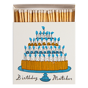 Birthday Cake Matches Square Matchbox