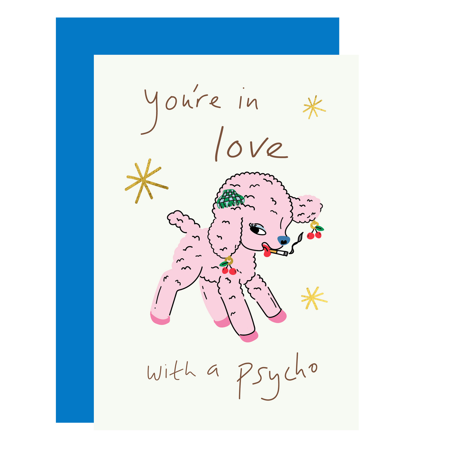 Psycho In Love Greeting Card