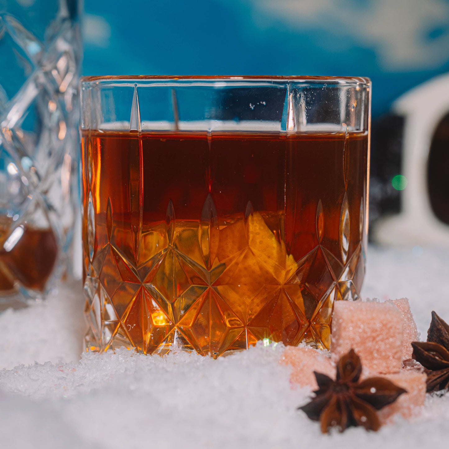 Seasonal Chai & Eggnog Old Fashioned Mixer Kit Cocktail Cubes