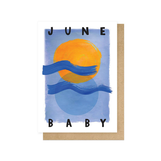 June Baby Greeting Card