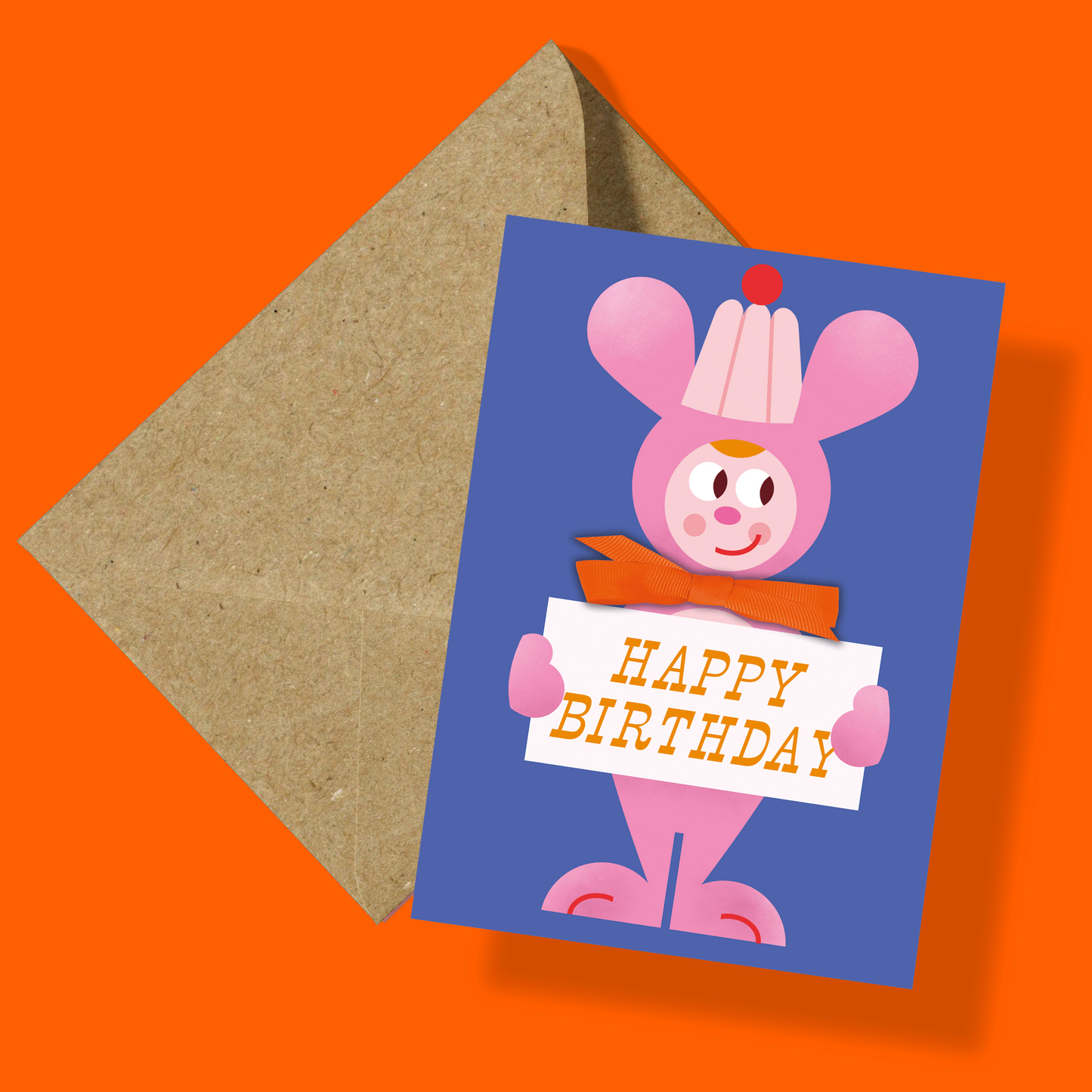 Bunny Bow Greeting Card