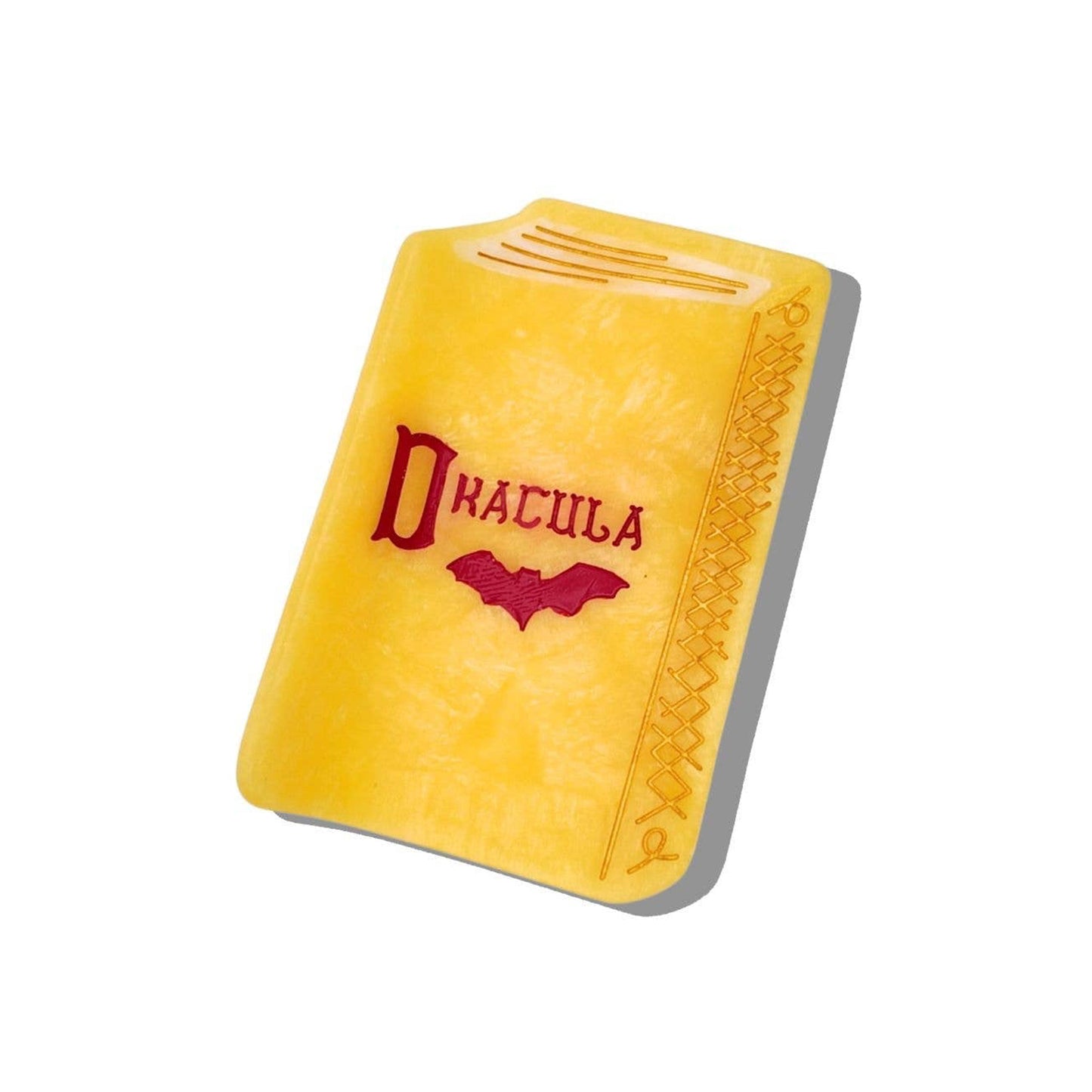 Hand-Painted Dracula Mini Book Claw Hair Clip