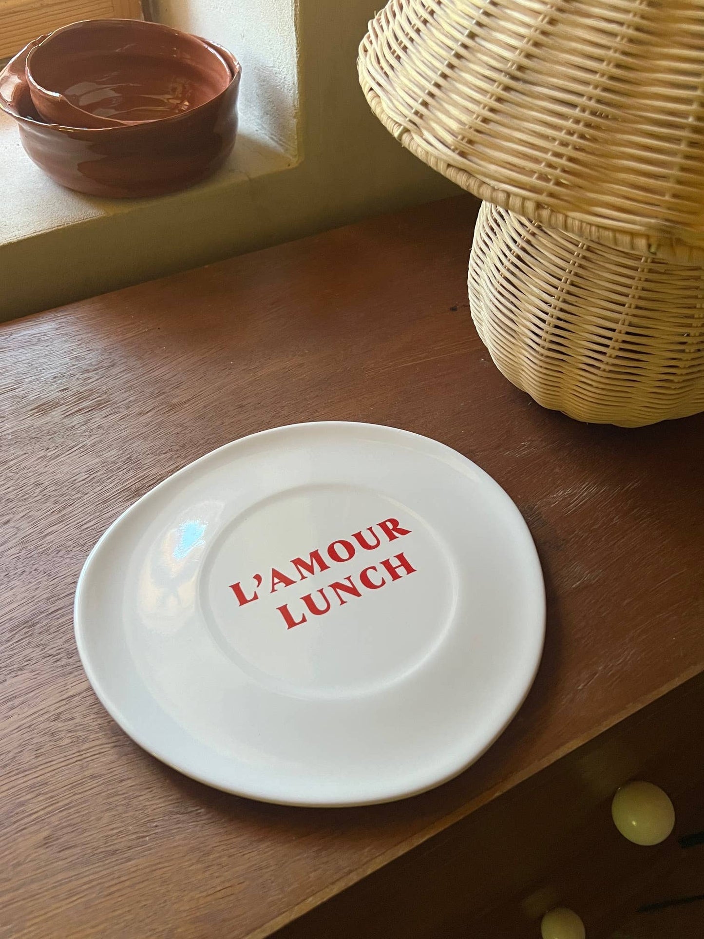L'amour Lunch Ceramic Plate