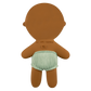 Gommu Mini Baby 1 - Natural Rubber Baby Dolli: Almond