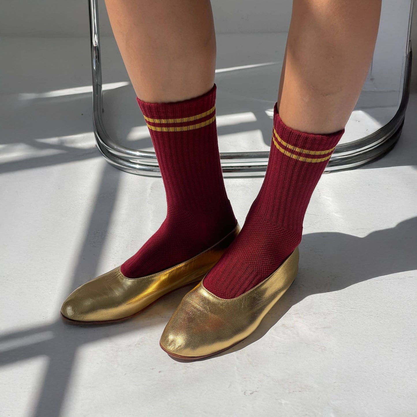 Le Bon Shoppe Cardinal Boyfriend Socks: