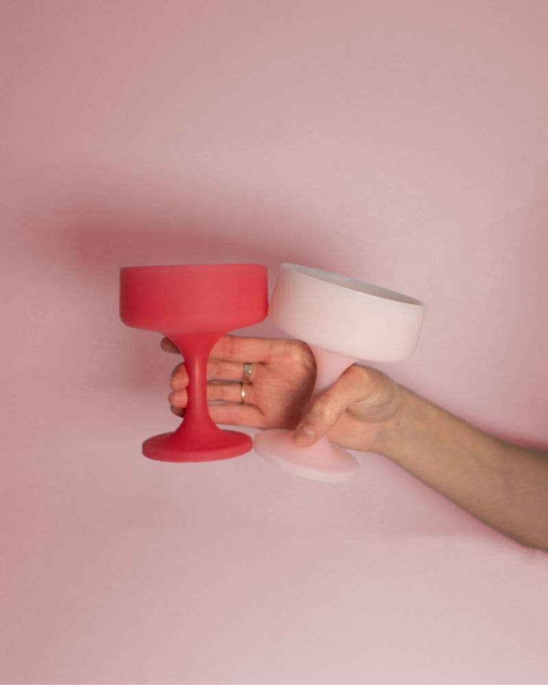 Cherry + Blush Mecc Silicone Unbreakable Cocktail Glasses