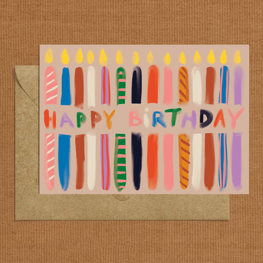 Smudge Candles Greeting Card