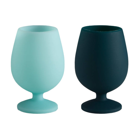 Mist + Ink Stemm Silicone Unbreaakble Wine Glasses