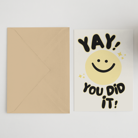 Yay You Did It! Greeting Card