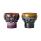 HKliving 70's Ceramics Merge Lungo Mugs (Set of 2)