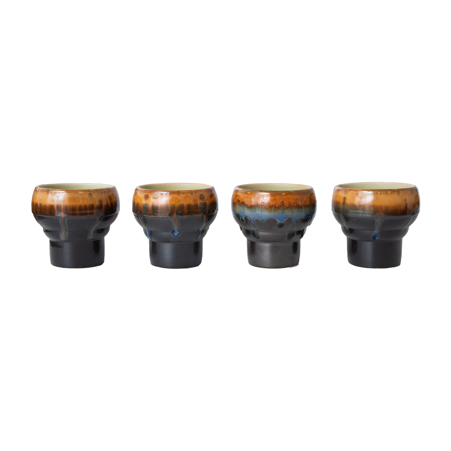 HKliving 70's Ceramics Merge Lungo Mugs (Set of 2)