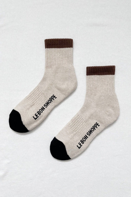 Le Bon Shoppe Black Coffee Colour Block Girlfriend Socks