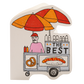 Pretzel Cart  Cut-Out Greeting Card