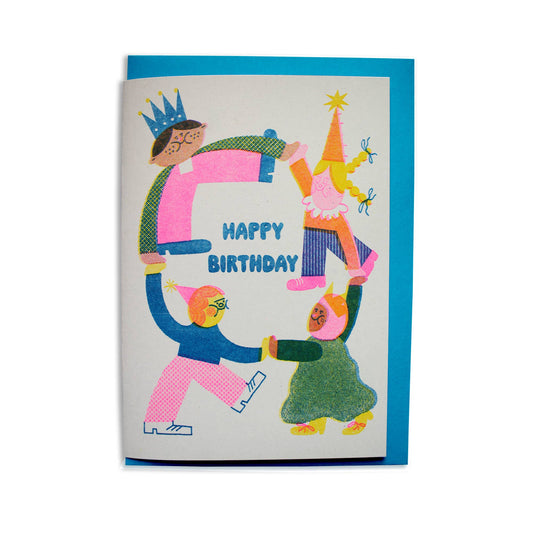 Birthday Dance - A6 Riso Greeting Card 