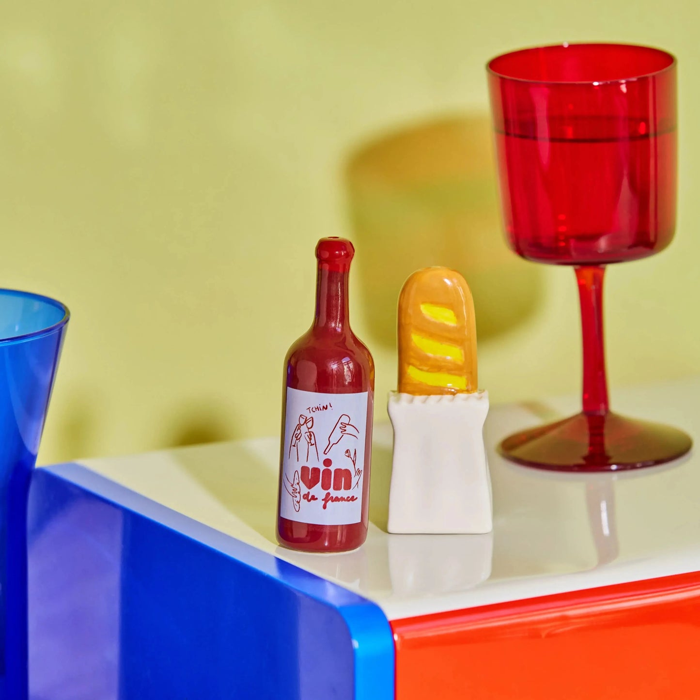 Fluid Market Baguette Salt & Pepper Shakers