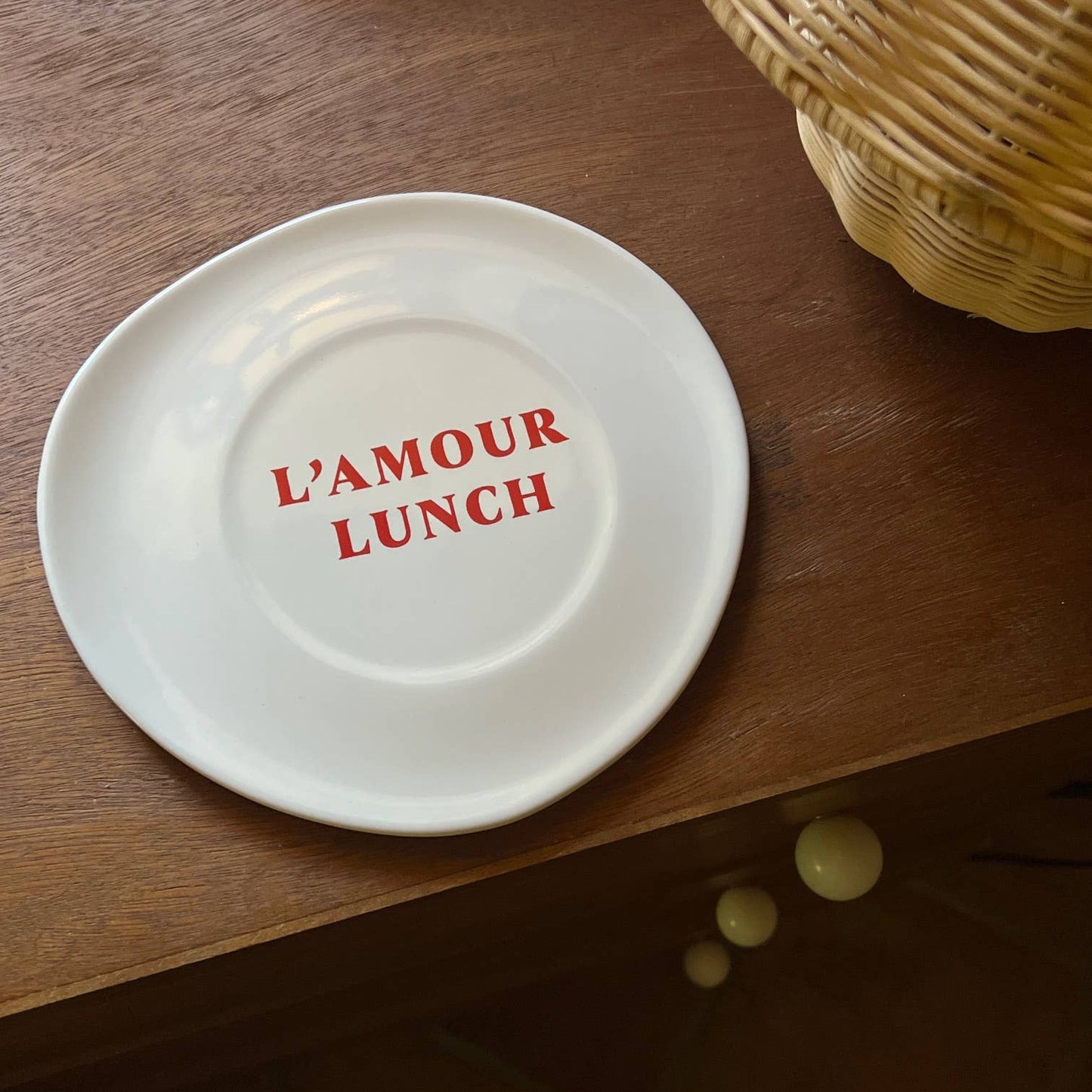 L'amour Lunch Ceramic Plate