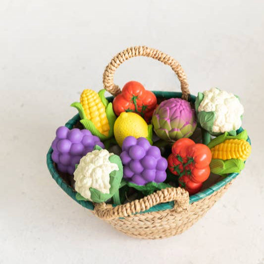 Lemon Natural Rubber Baby Rattle