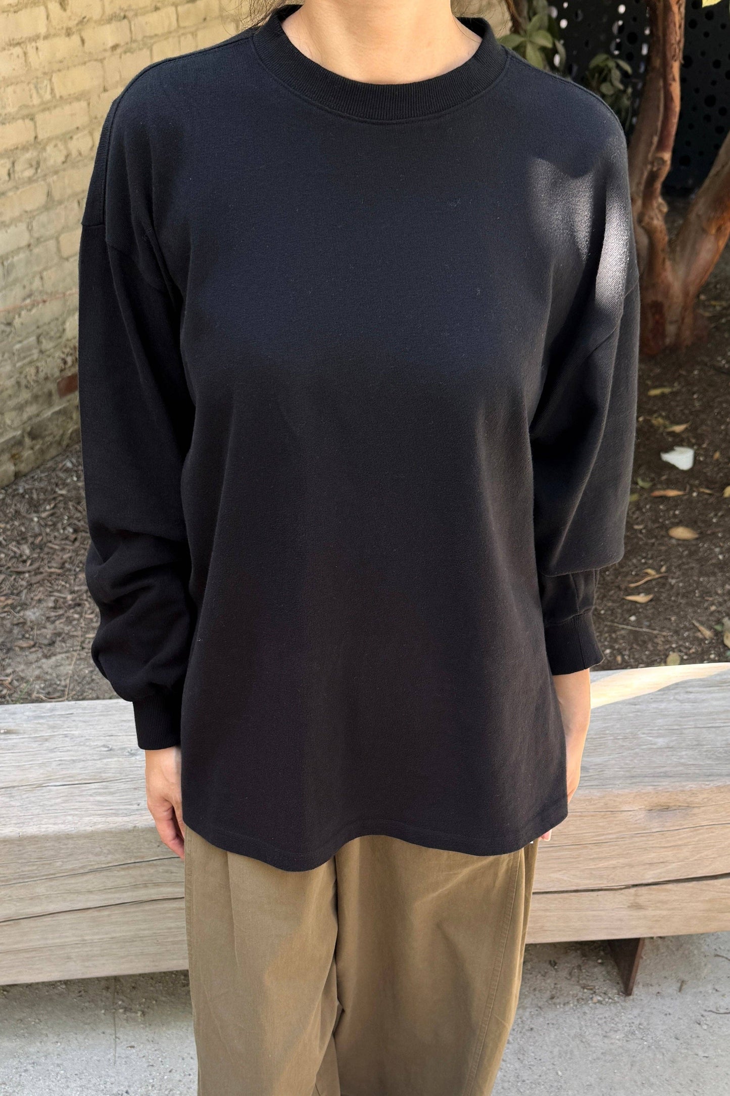 Le Bon Shoppe Black Soft Jersey Supple Tee