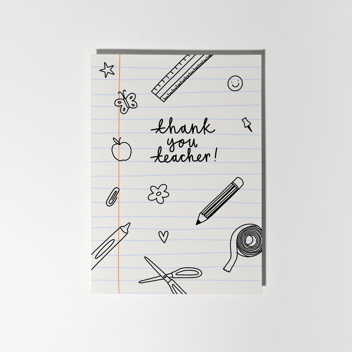 Thank You Teacher Greeting Card