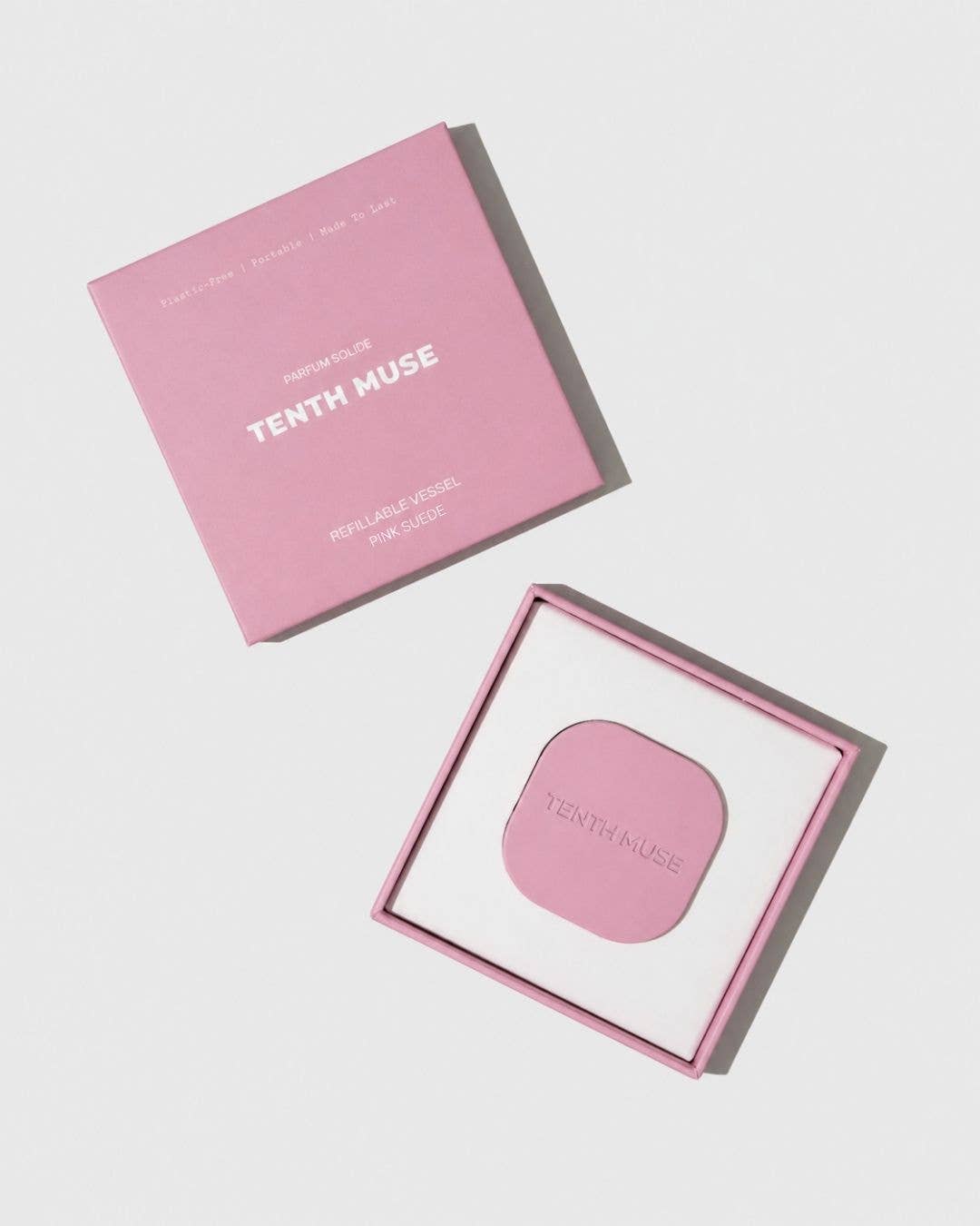 Tenth Muse Pink Suede Refillable Vessel