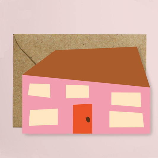 Pink Haus Greeting Card
