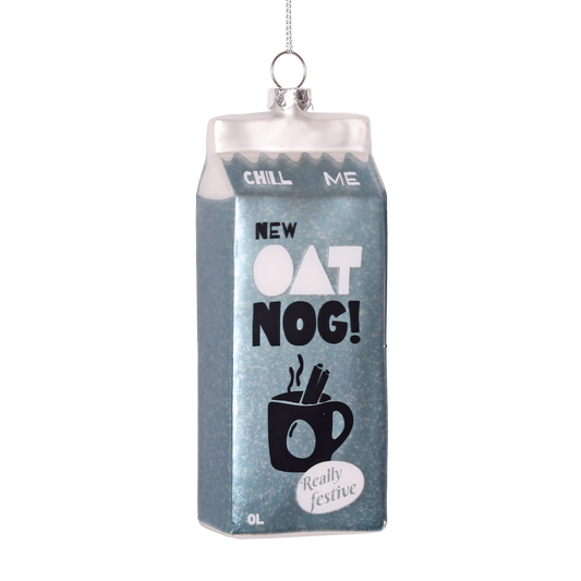Oat Nog Glass Decoration