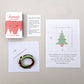 Kawaii Christmas Tree  Cross Stitch Kit In A Matchbox