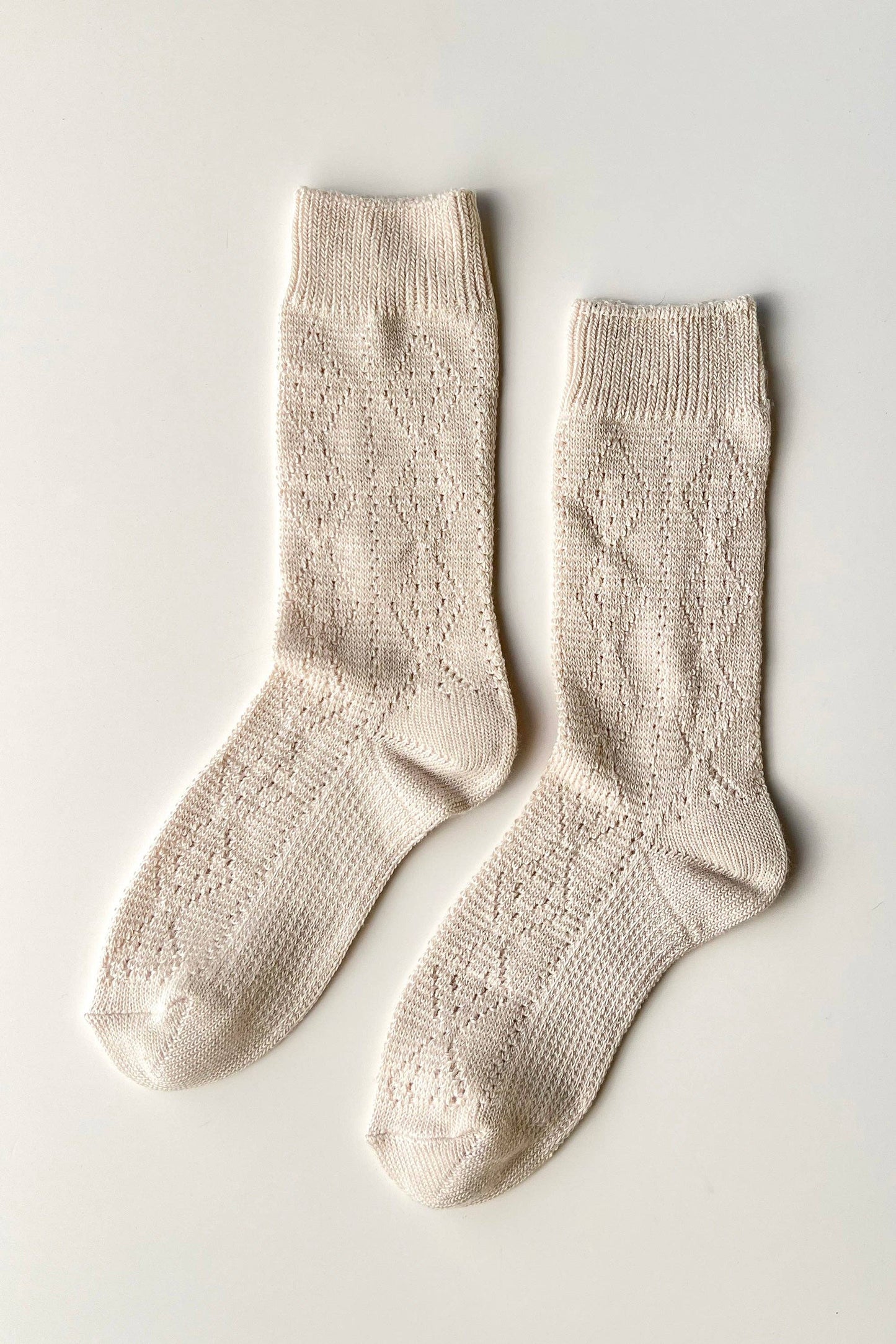 Le Bon Shoppe Oyster Modal Eyelet Socks