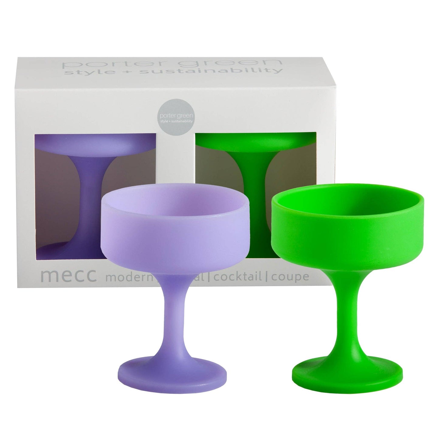 Violette + Vert Mecc Silicone Unbreakable Cocktail Glassese