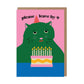 Please Leave by 9 Grumpy Cat Greeting Card