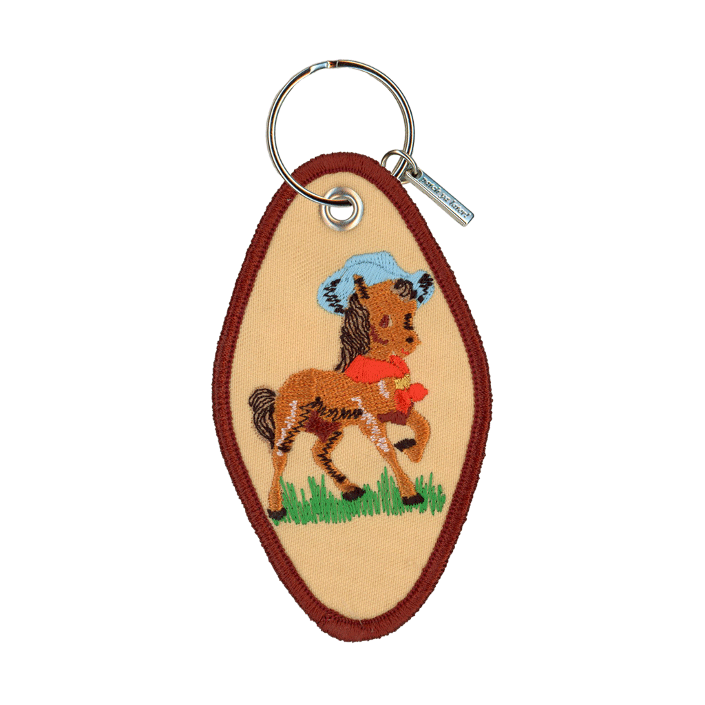 Hey Good Lookin' Embroidered Keychain