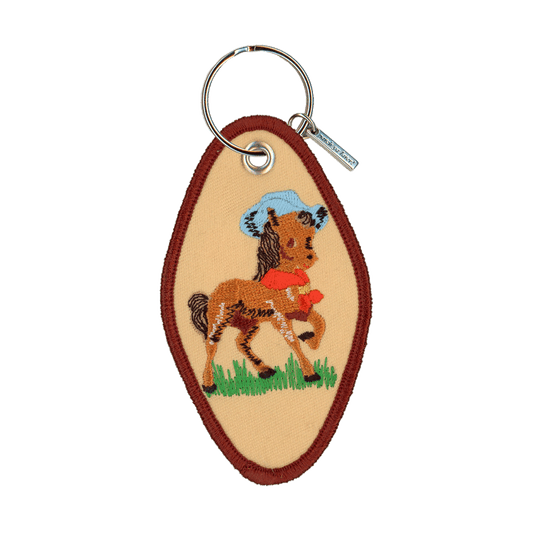 Hey Good Lookin' Embroidered Keychain