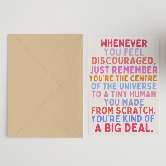 Whenever You Feel Discouraged New Baby Greeting Card